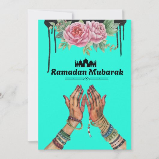 Ramadan Mubarak Feestdagenkaart (Voorkant)