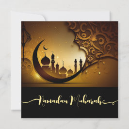Ramadan Mubarak Flat Vakantie Kaart