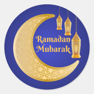 Ramadan Mubarak Islamitische Kunst Ronde Sticker
