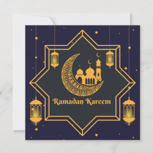 Ramadan Mubarak Islamitische Lantaarn Halve Maan S Feestdagenkaart