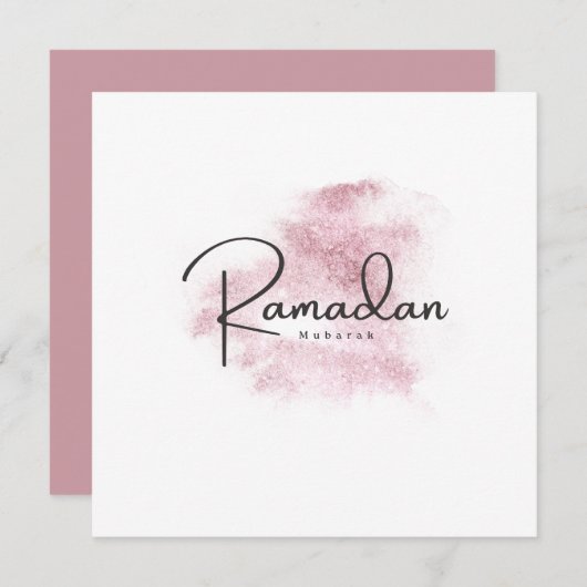 Ramadan Mubarak karem Kaart (Voorkant / Achterkant)