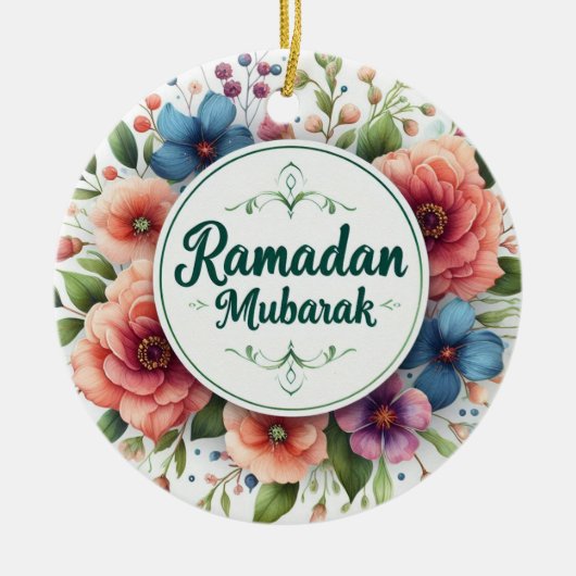 Ramadan Mubarak Keramisch Ornament (Voorkant)