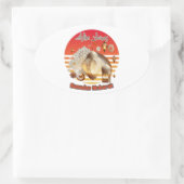 RAMADAN MUBARAK OVALE STICKER (Tas)