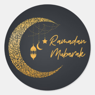Ramadan Mubarak - Ramadan Kareem - Eid Mubarak Ronde Sticker