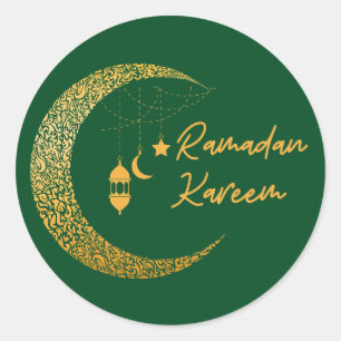 Ramadan Mubarak - Ramadan Kareem - Eid Mubarak Ronde Sticker