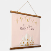 Ramadan Mubarak | Ramadan Kareem Hangend Wandkleed (Gebogen)