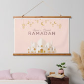 Ramadan Mubarak | Ramadan Kareem Hangend Wandkleed (Slaapkamer)
