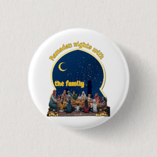 RAMADAN MUBARAK RONDE BUTTON 3,2 CM