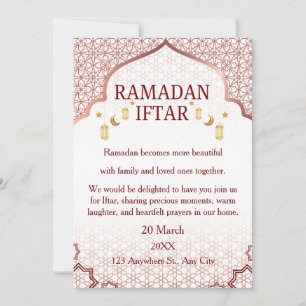 Ramadan Mubarak Uitnodigingen – Elegante Familie I