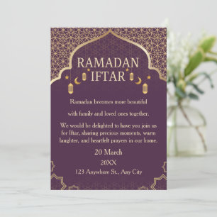 Ramadan Mubarak Uitnodigingen – Elegante Familie I