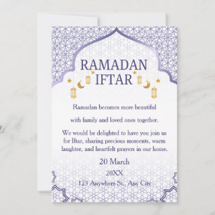 Ramadan Mubarak Uitnodigingen – Elegante Familie I