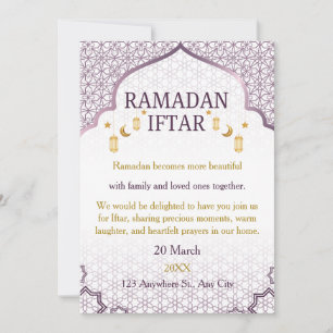 Ramadan Mubarak Uitnodigingen – Elegante Familie I