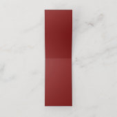 Ramadan QR Code Table Tent Card | Red Iftar Menu S (Intérieur déplié)