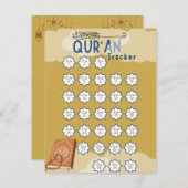 Ramadan Qur'an Reading Tracker Feestdagenkaart (Voorkant / Achterkant)