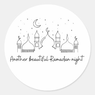 RAMADAN RAMADAN KAREEM RAMADAN MUBARAK RONDE STICKER