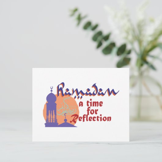 Ramadan Time for Reflection Briefkaart (Staand voorkant)