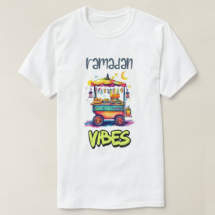 Ramadan Vibes   Arabian Street Food Cart Glowing T-shirt