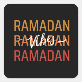 Ramadan Vibes Vierkante Sticker