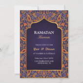 ramadan violet invitation Iftar (Devant)