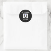 Ramadan voor zelfs geen water ronde sticker (Tas)
