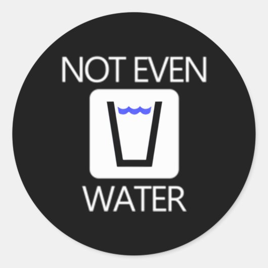 Ramadan voor zelfs geen water ronde sticker (Voorkant)