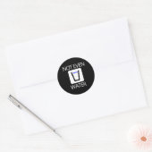 Ramadan voor zelfs geen water ronde sticker (Envelop)