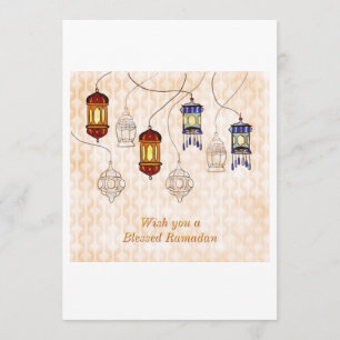 Ramadan wenskaart kaart