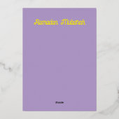 Ramadan - woestijnscène - lijnkunst folie uitnodiging (Achterkant)