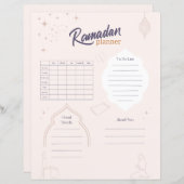 Ramadanplanner (Voorkant / Achterkant)