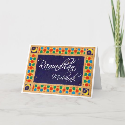 Ramadhan Mubarak Greeting Kaart (Voorkant)