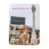 Ramallah Al-Manara Square uitzicht koelkastmagneet Magneet (Verticaal)