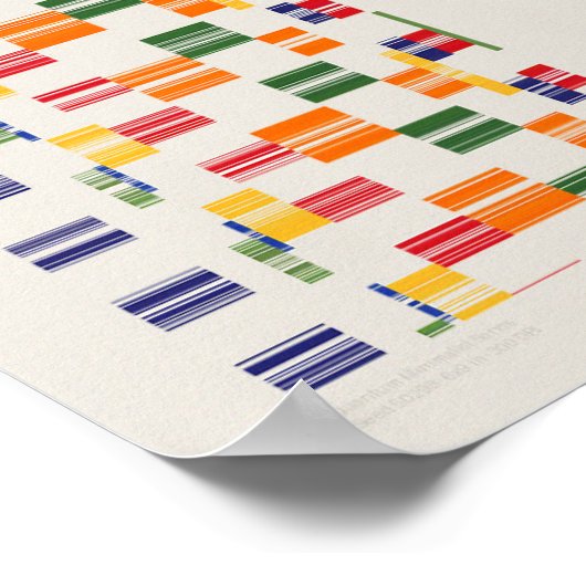 Ramanujan numbers Pattern  Poster (Hoek)