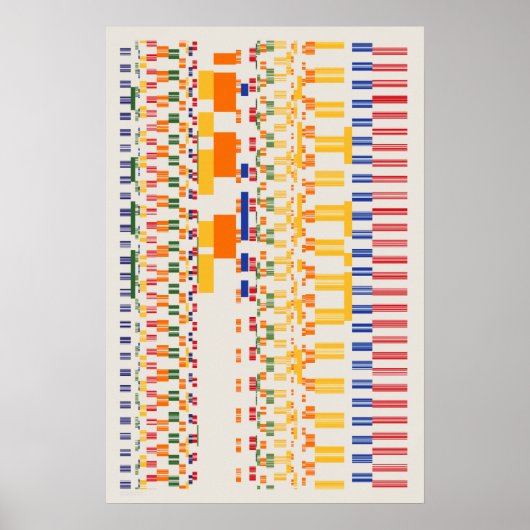 Ramanujan numbers Pattern Poster (Voorkant)