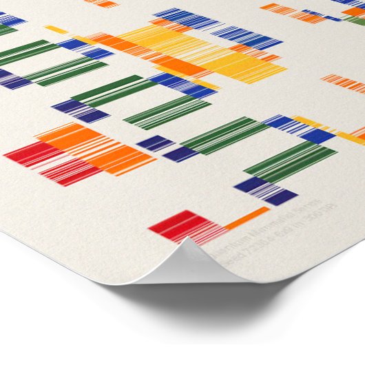 Ramanujan Numbers Pattern  Poster (Hoek)