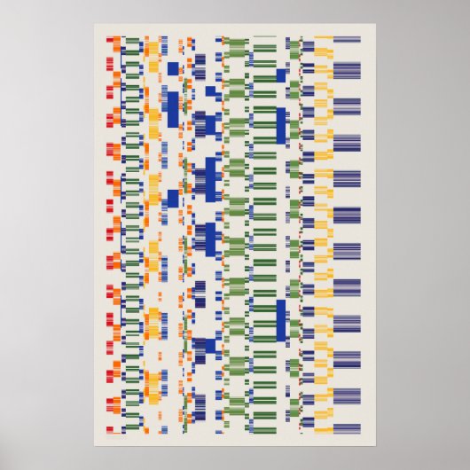 Ramanujan Numbers Pattern Poster (Voorkant)