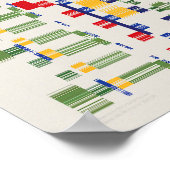 Ramanujan numbers Pattern Poster (Hoek)