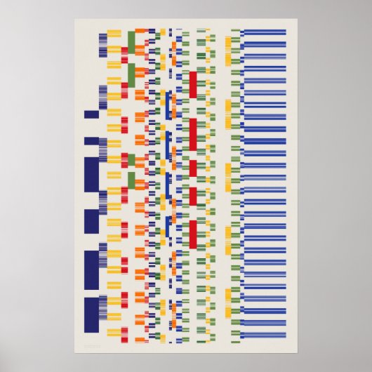 Ramanujan-nummers Patroon Poster (Voorkant)