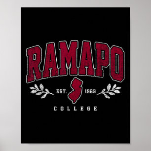 Ramapo Institute of Technology Arch Retro voor man Poster