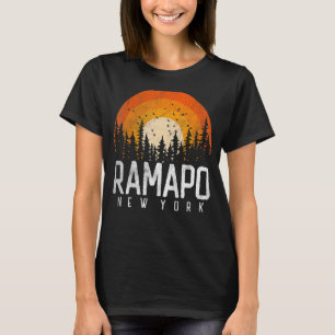Ramapo New York NY Retro 70-80-jaren 90 T-shirt