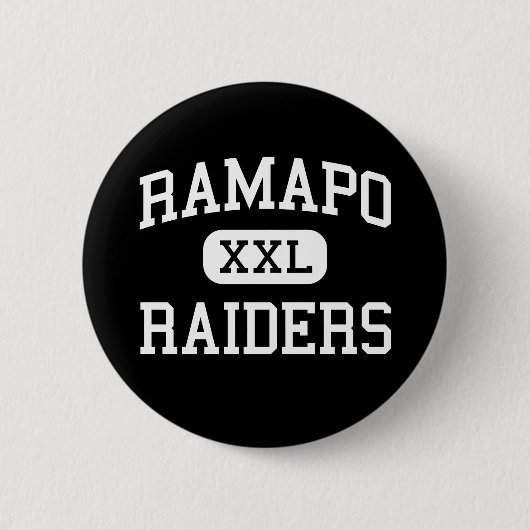 Ramapo - Raiders - Hoge Franklin-meren Ronde Button 5,7 Cm (Voorkant)
