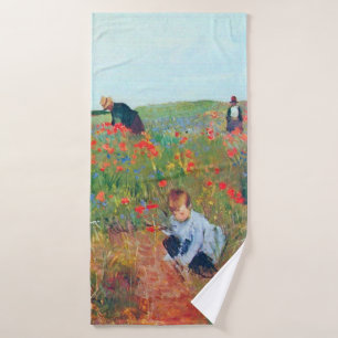 Ramasser les fleurs dans un champ, Mary Cassatt