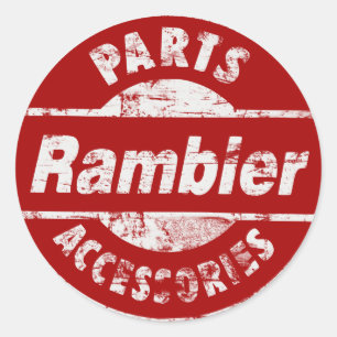 RAMBLERONDERDELEN VERWIJDERD RONDE STICKER