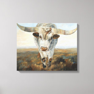 Ramblin' on Koe Canvas Afdruk