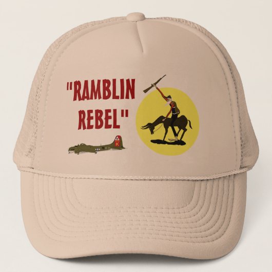 "RAMBLIN, REBEL" TRUCKER PET (Voorkant)