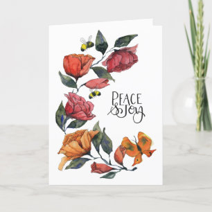 Rambling Roos Peace and Joy Kaart