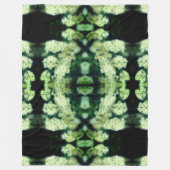 Rambling Wild White Roses Abstract Fleece Deken (Voorkant)