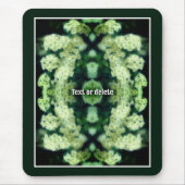 Rambling Wild White Roses Abstract gepersonaliseer Muismat (Voorkant)