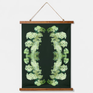 Rambling Wild White Roses Floral Abstract Hangend Wandkleed