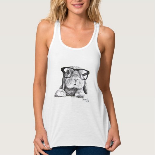 Rambo de Hipster Bunny Tanktop (Voorkant)