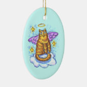 Rambo Kitty Cat Engel aangepaste naam Ornament (Rechts)